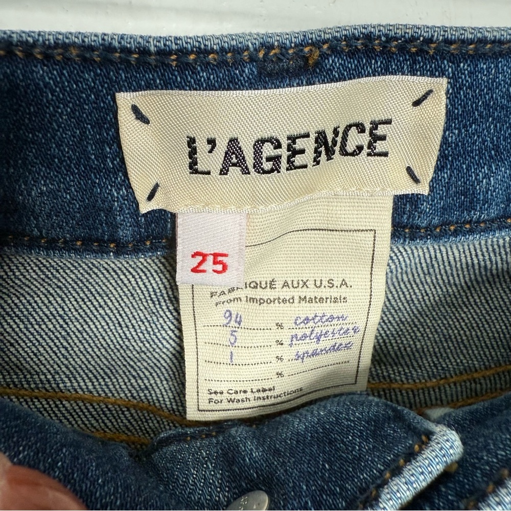 NWT L'agence Mon Jules The Perfect Fit Jeans‎ Authentique Blue Size 25 Casual - Picture 5 of 12